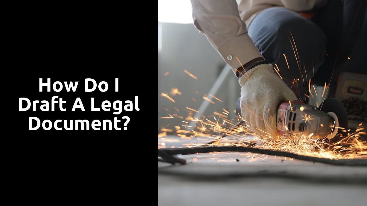 How do I draft a legal document?