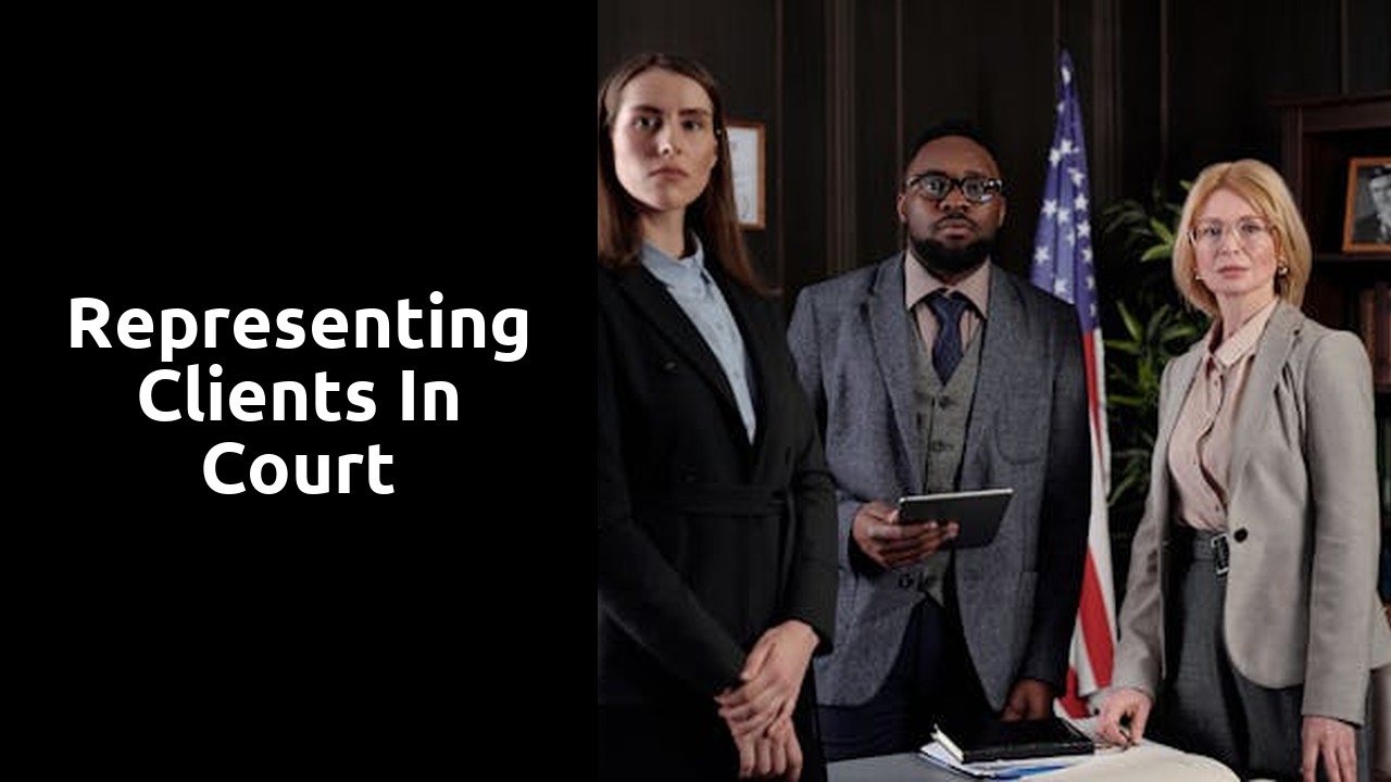 Representing clients in court